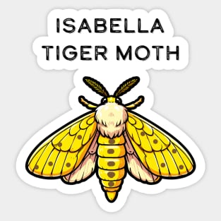 Isabella Tiger Moth Sticker